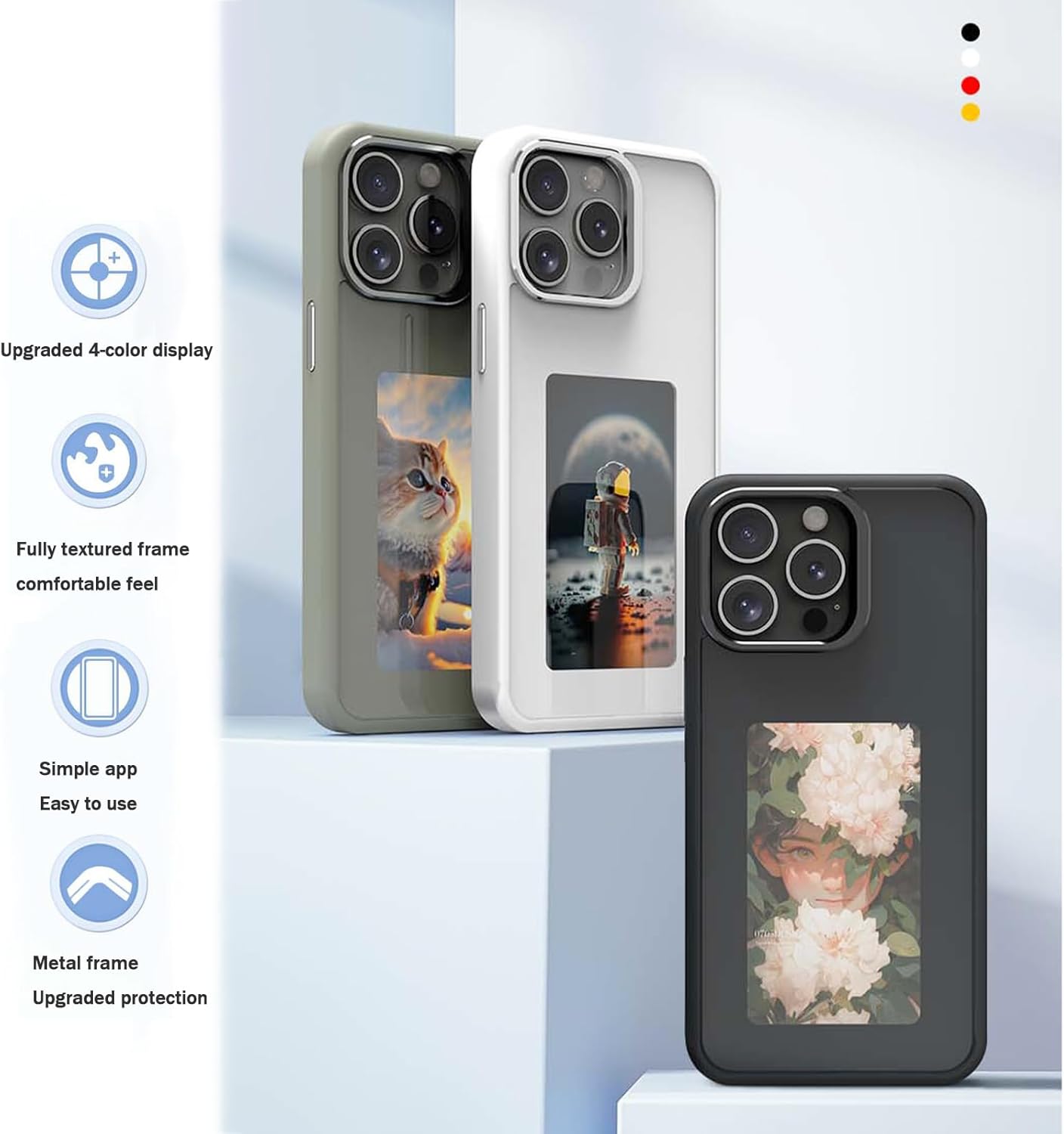Phone Case Compatible with iPhone 15 Pro Max,NFC Transmission Screen